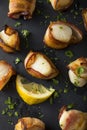 Homemade Bacon Wrapped Scallops Royalty Free Stock Photo