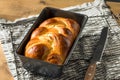 Homemade Baked Braided Brioche Bread Royalty Free Stock Photo