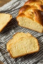 Homemade Baked Braided Brioche Bread Royalty Free Stock Photo