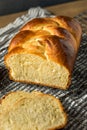 Homemade Baked Braided Brioche Bread Royalty Free Stock Photo