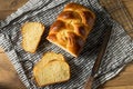 Homemade Baked Braided Brioche Bread Royalty Free Stock Photo