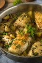 Homemade Baked Chicken Vesuvio Royalty Free Stock Photo