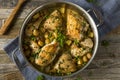 Homemade Baked Chicken Vesuvio Royalty Free Stock Photo