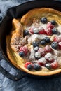 Homemade Baked Dutch Baby Pancake Royalty Free Stock Photo