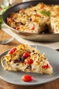 Homemade Baked Pasta Pie Royalty Free Stock Photo