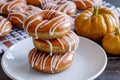 Homemade Baked Pumpkin Donuts with Glaze