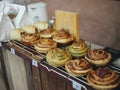 Homemade bakery sourdough yeast artisan bread raw Royalty Free Stock Photo