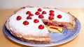 Homemade bakewell pudding Royalty Free Stock Photo