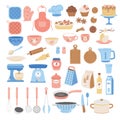 Homemade baking tools collection