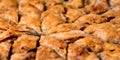 Homemade baklava - Turkish filo sweet pastry 02