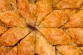 Homemade baklava - Turkish filo sweet pastry 04 Royalty Free Stock Photo