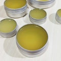 homemade balm in curing process