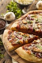 Homemade Barbecue Chicken Pizza Royalty Free Stock Photo