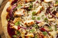 Homemade Barbecue Chicken Pizza Royalty Free Stock Photo
