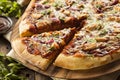 Homemade Barbecue Chicken Pizza Royalty Free Stock Photo