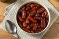 Homemade BBQ Cocktail Weiners in Sauce Royalty Free Stock Photo