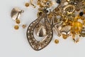 Homemade bead jewelry. Royalty Free Stock Photo