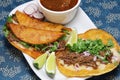 Homemade beef birria tacos