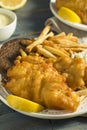 Homemade Beer Battered Fish Fry Royalty Free Stock Photo