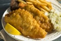 Homemade Beer Battered Fish Fry Royalty Free Stock Photo