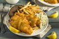 Homemade Beer Battered Fish Fry Royalty Free Stock Photo