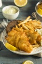 Homemade Beer Battered Fish Fry Royalty Free Stock Photo