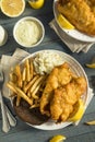 Homemade Beer Battered Fish Fry Royalty Free Stock Photo