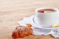 Homemade biscuits and a cup of tea on the table Royalty Free Stock Photo