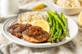 Homemade Blackened Mahimahi White Fish Royalty Free Stock Photo