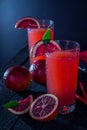 Homemade blood orange juice Royalty Free Stock Photo