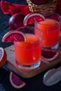 Homemade blood orange juice Royalty Free Stock Photo