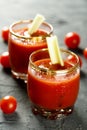 Homemade Bloody Mary tomato cocktail