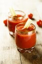 Homemade Bloody Mary tomato cocktail