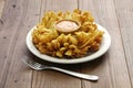 Homemade blooming onion Royalty Free Stock Photo