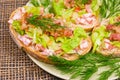 Homemade blt sandwiches - appetizers