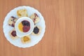 Homemade Blueberry jam and Orange Jam and Strawberry Jam filled gourmet shortbread crumb cookies