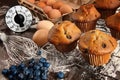 Homemade blueberry muffins