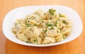 Homemade boiled dumplings Royalty Free Stock Photo