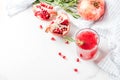 Boozy alcoholic pomegranate cocktail