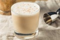 Homemade Boozy Brandy Milk Punch Cocktail