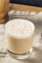 Homemade Boozy Brandy Milk Punch Cocktail