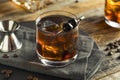 Homemade Boozy Coffee Old Fashioned Royalty Free Stock Photo