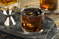 Homemade Boozy Coffee Old Fashioned Royalty Free Stock Photo