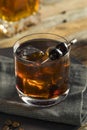 Homemade Boozy Coffee Old Fashioned Royalty Free Stock Photo