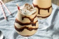 Homemade Boozy Frozen Mudslide Cocktail Royalty Free Stock Photo