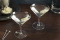 Homemade Boozy Gibson Martini