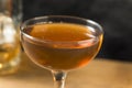 Homemade Boozy Whiskey Tipperary Cocktail Royalty Free Stock Photo