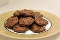 Homemade bran biscuits with lemon