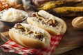 Homemade Bratwurst with Sauerkraut