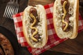 Homemade Bratwurst with Sauerkraut